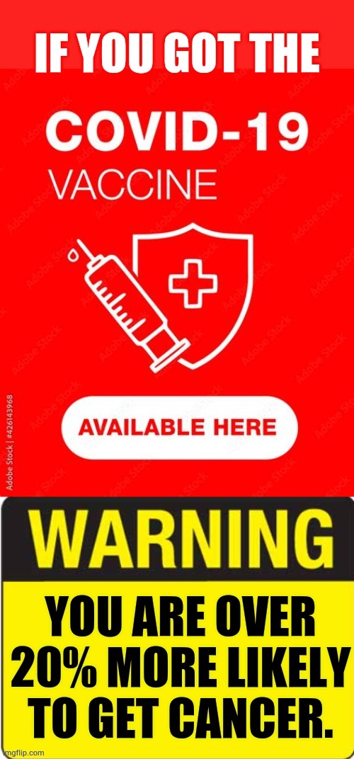 Warning | image tagged in memes,covid,vaccines,link,cancerous,sickness | made w/ Imgflip meme maker