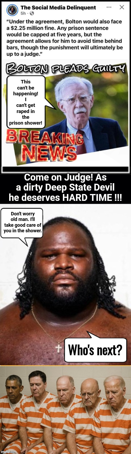 Deep State Dirtbag finally faces justice Blank Meme Template