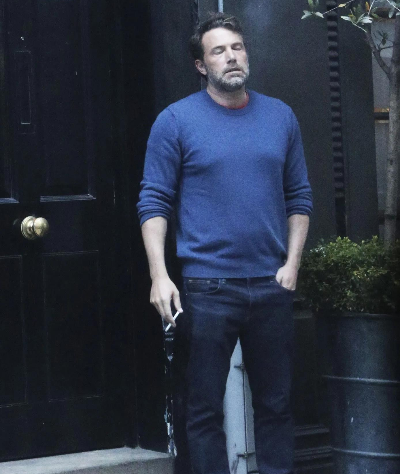 Ben Affleck smoking Blank Meme Template
