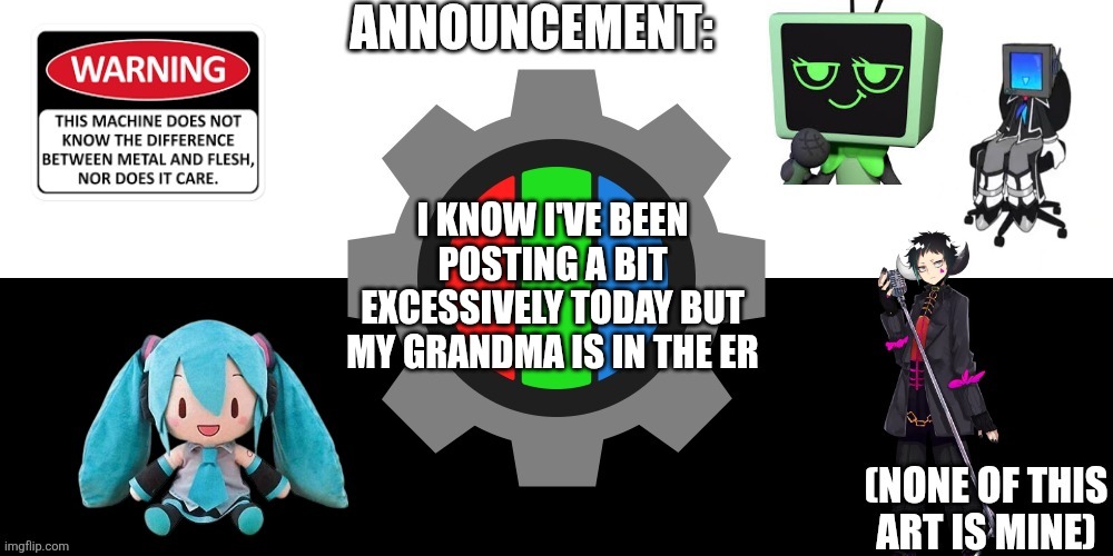 I'm scared for her she says she thinks she's having a stroke or heart attack and honestly she might be right with the symptoms | I know I've been posting a bit excessively today but my grandma is in the ER | image tagged in i'm scared,i hope she's ok | made w/ Imgflip meme maker