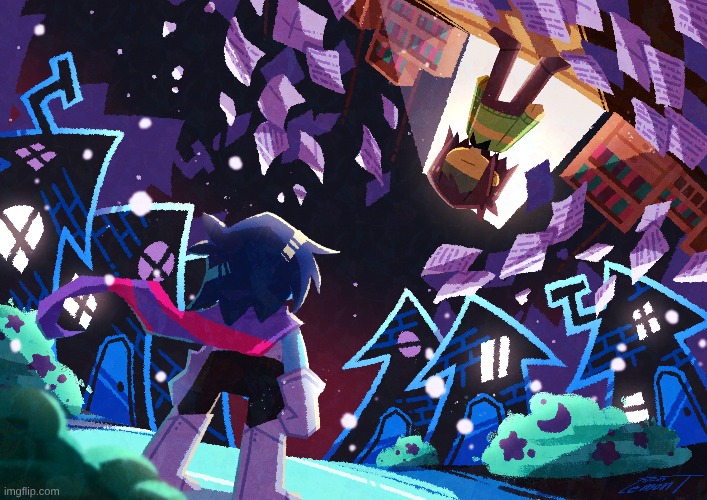 guys, right now I'm using this as my wallpaper is it good? pls rate it out of 10 | image tagged in deltarune | made w/ Imgflip meme maker