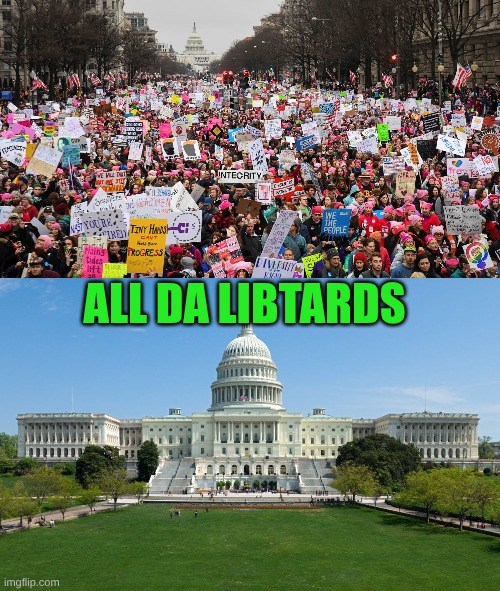 All Da Libtards | image tagged in group angry liberal women,capitol hill | made w/ Imgflip meme maker