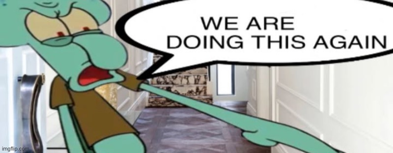 No, we are not doing this again | image tagged in no we are not doing this again | made w/ Imgflip meme maker