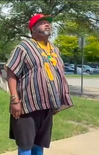 Rubber gut thug protesting Blank Meme Template
