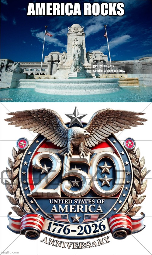 America rocks | image tagged in america 250 | made w/ Imgflip meme maker