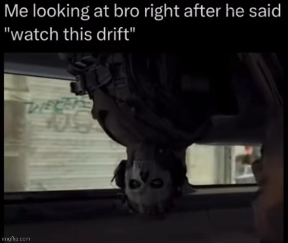 image tagged in drifting,car drift meme,drift,upside down,oops,car accident | made w/ Imgflip meme maker