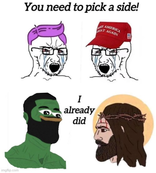 Pick Jesus | made w/ Imgflip meme maker