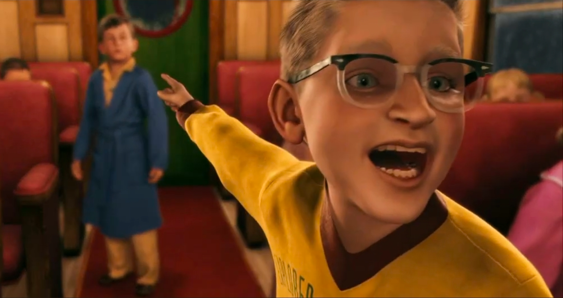 Know it all kid pointing Blank Meme Template