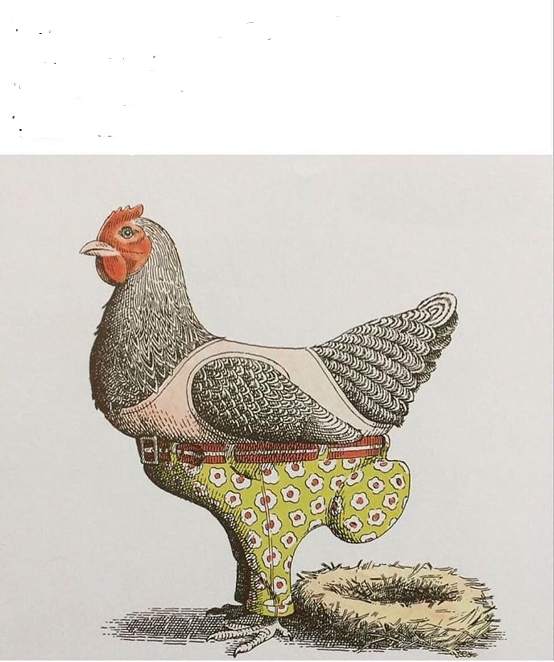 Chicken Pants Egg Blank Meme Template