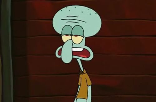 Squidward No Patrick Blank Meme Template