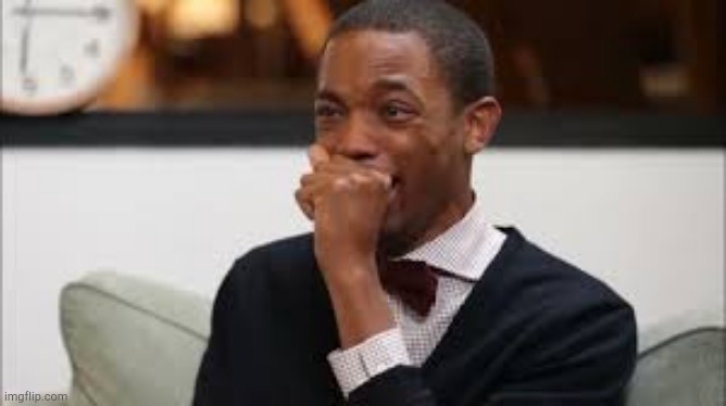 Black guy laughing on another | image tagged in black guy laughing on another | made w/ Imgflip meme maker