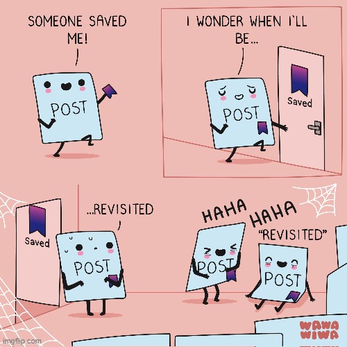 image tagged in social media,post,save,saved,abandoned,oof | made w/ Imgflip meme maker