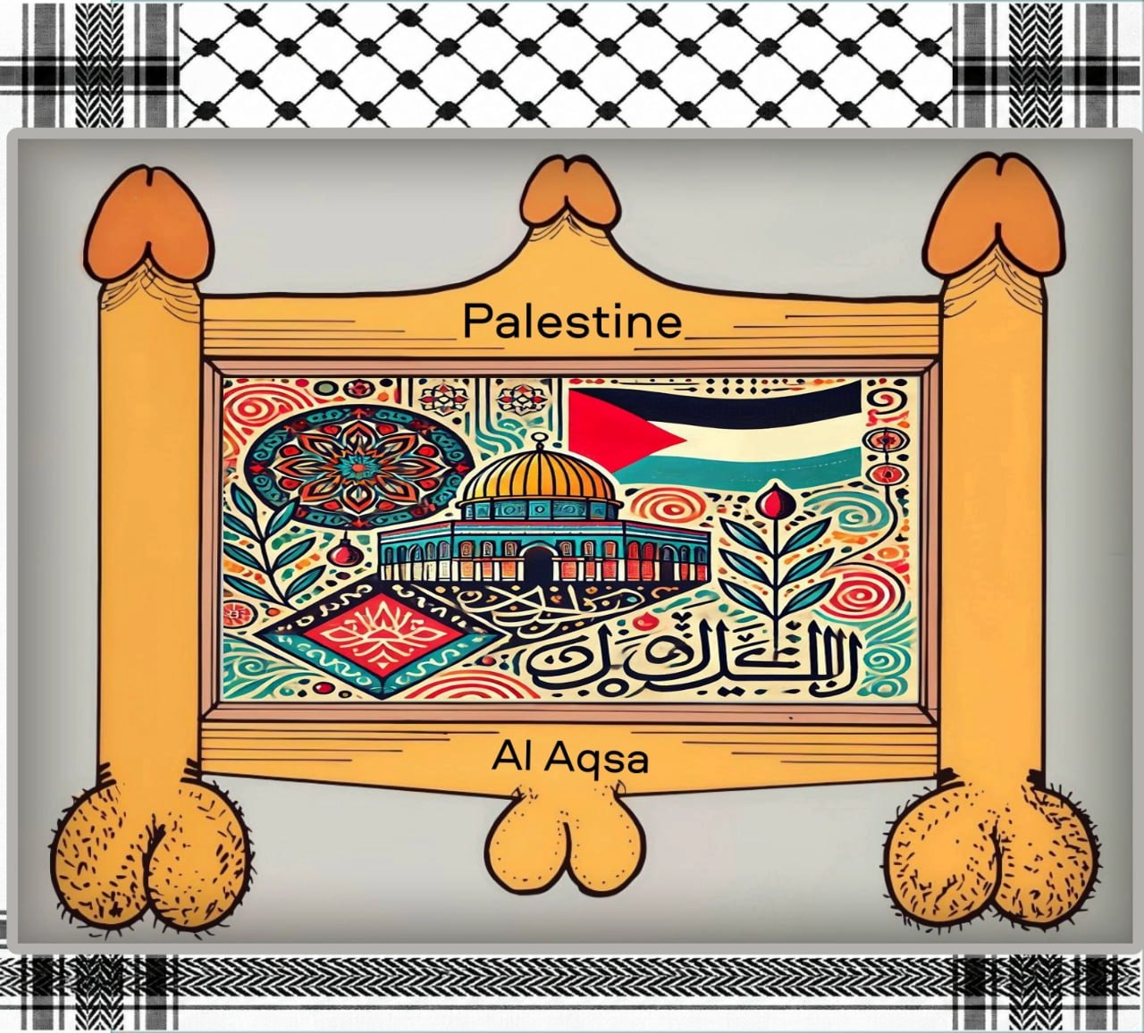 لفلسطين Blank Meme Template