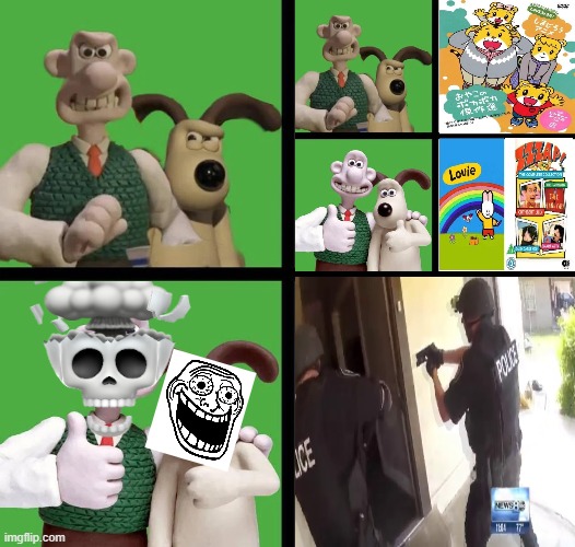 FBI OPEN UP! | image tagged in gotta catch the tooth fairy,fbi,wallace and gromit,why is the fbi here,deviantart,fbi open up | made w/ Imgflip meme maker
