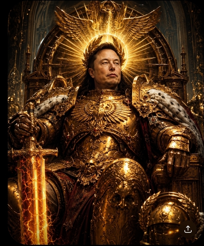 Elon Emperor of mankind Blank Meme Template