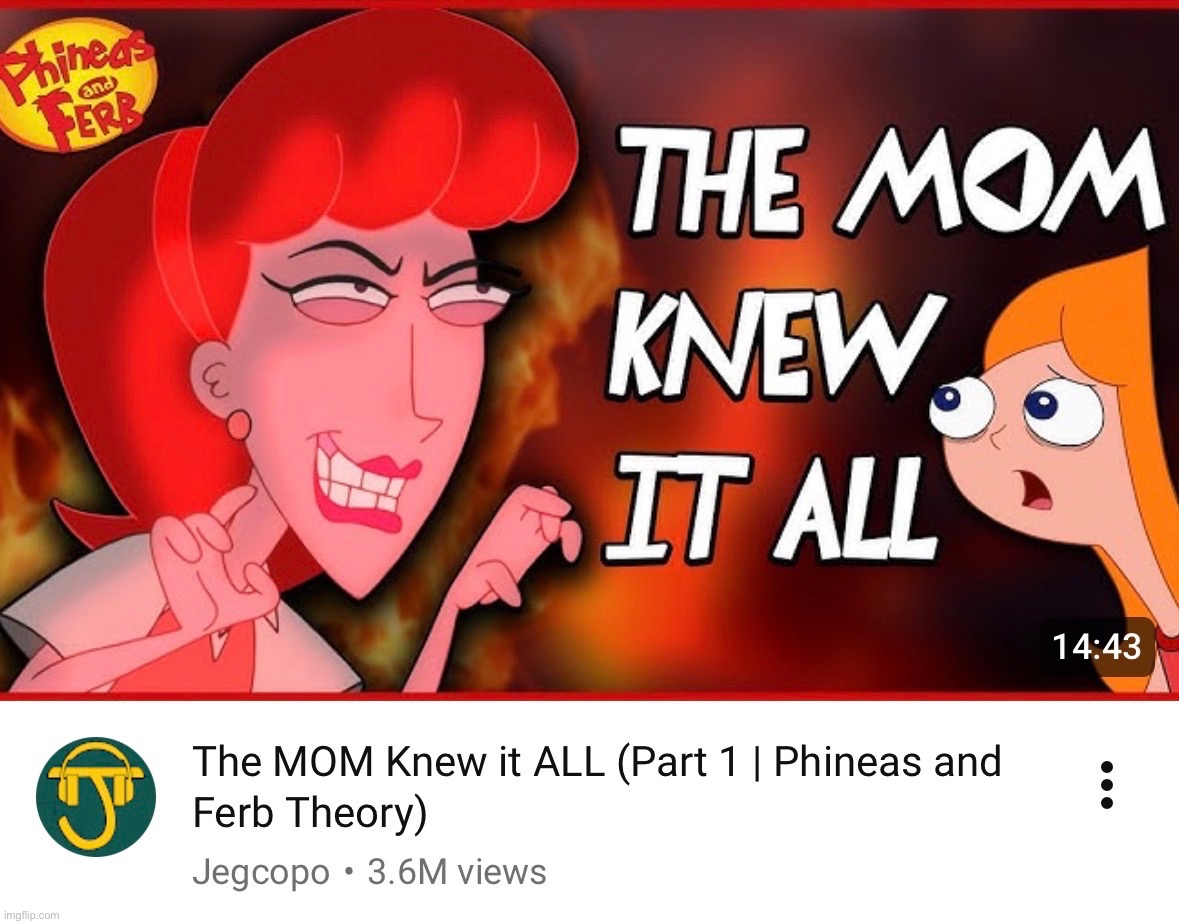 image tagged in msmg,phineas and ferb,cartoon,youtube | made w/ Imgflip meme maker