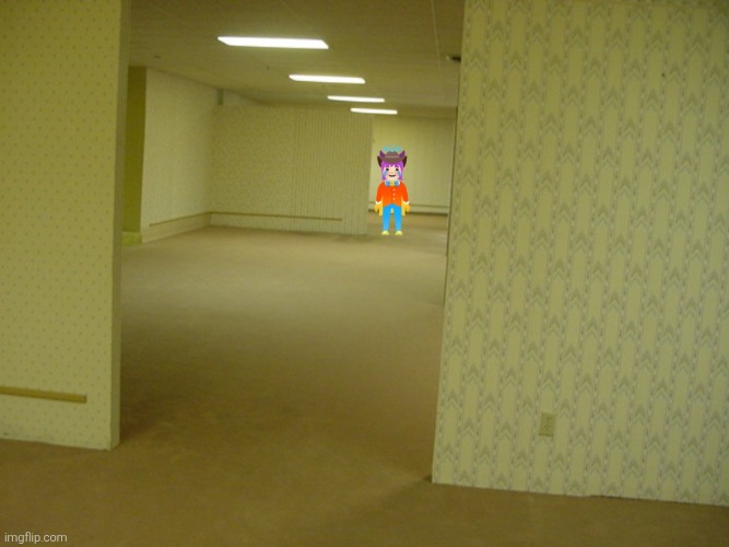 Look who I found in the backrooms! | image tagged in emojini,the great emojini,the backrooms,backrooms,edit,creepypasta | made w/ Imgflip meme maker