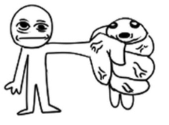 Guy crushing other guy Blank Meme Template