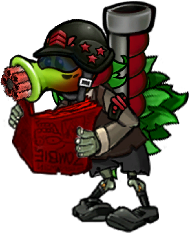 gatling cherry doctor zombie from pvz fusion Blank Meme Template