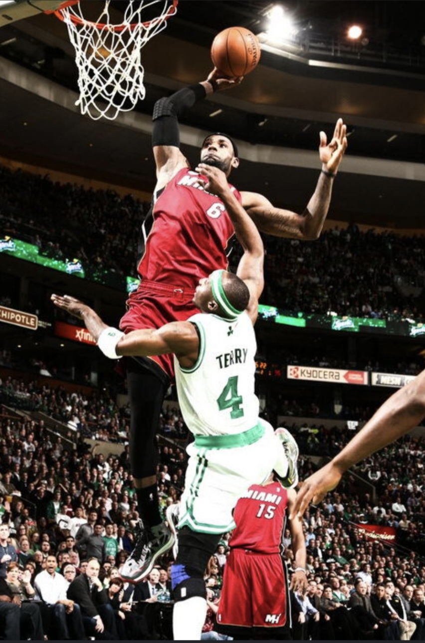 Lebron posterizing jason terry Blank Meme Template