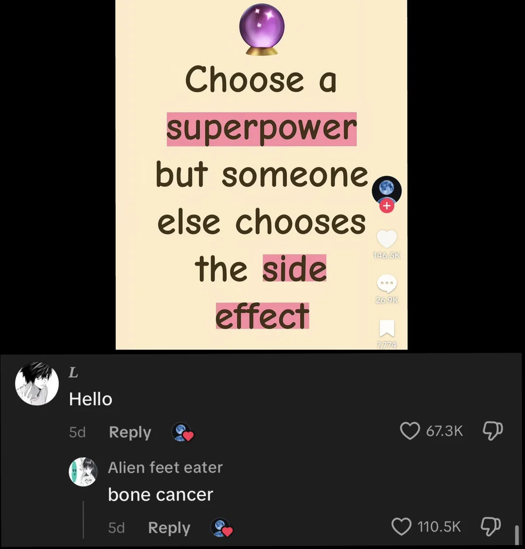bone cancer superpower Blank Meme Template