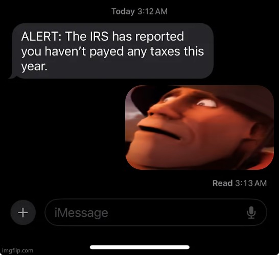 IRS report | image tagged in irs report | made w/ Imgflip meme maker