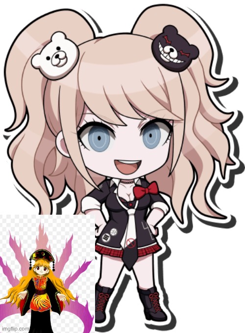 for @windowsguy | image tagged in junko,touhou,danganronpa | made w/ Imgflip meme maker