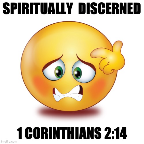"You must be born again? Come again?" | Spiritually  Discerned; 1 Corinthians 2:14 | image tagged in i am so confused | made w/ Imgflip meme maker