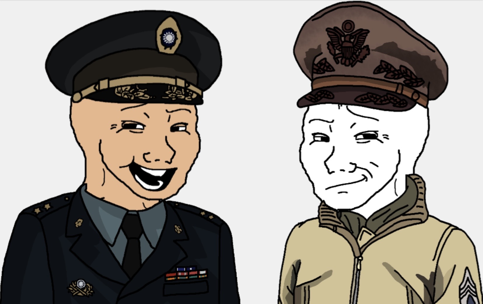 High Quality Taiwan and the u,s Blank Meme Template