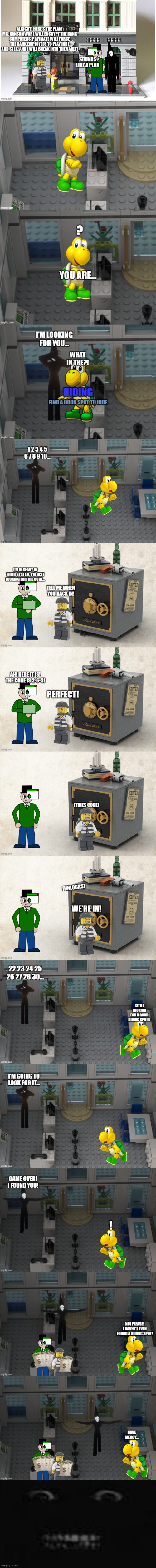 Lego Bank Heist | made w/ Imgflip meme maker