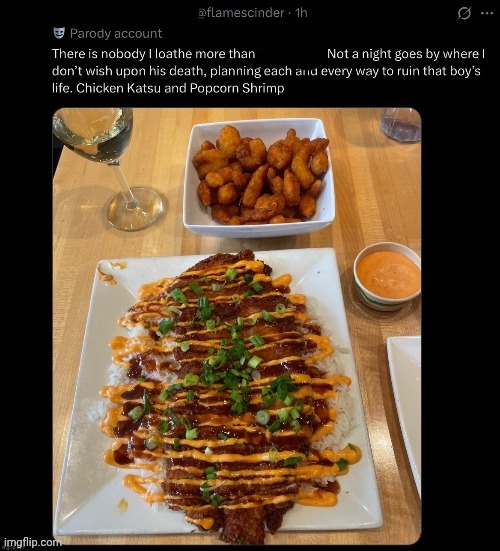 template ✍️ | image tagged in there is nobody i loathe more chicken katsu | made w/ Imgflip meme maker