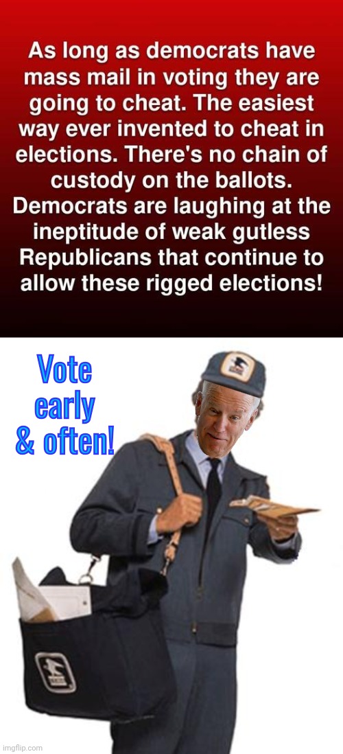 Mailman Biden Blank Meme Template