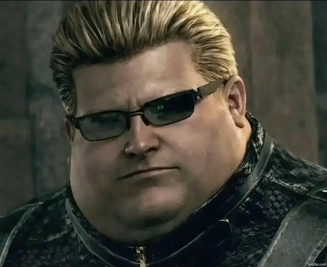 Fat Wesker | image tagged in fat wesker | made w/ Imgflip meme maker