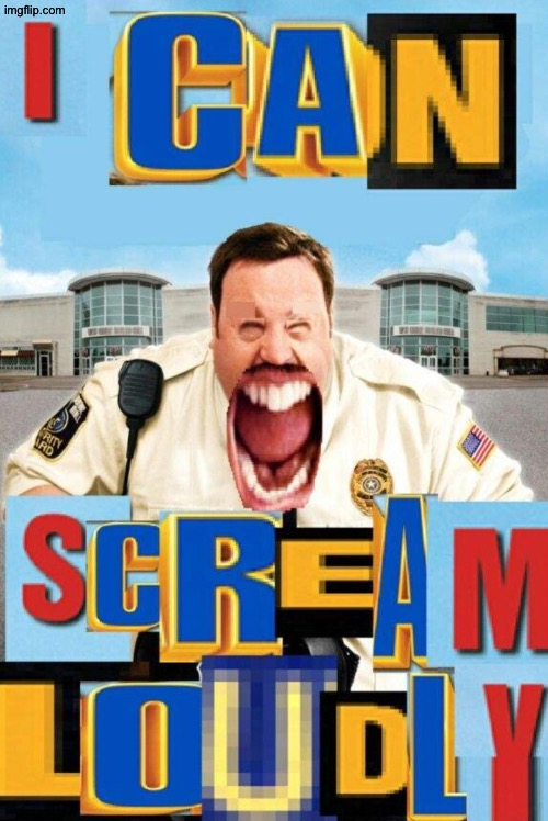 I can scream loudly Blank Meme Template