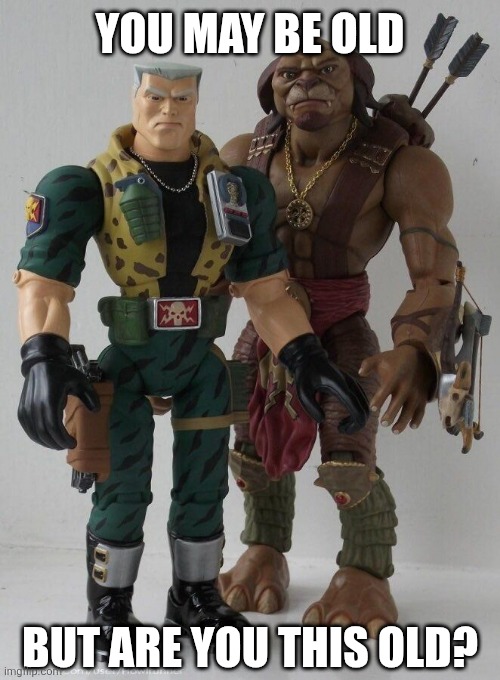 Chip & Archer | YOU MAY BE OLD; BUT ARE YOU THIS OLD? | image tagged in memes,small soldiers,movies,nostalgia,classic | made w/ Imgflip meme maker