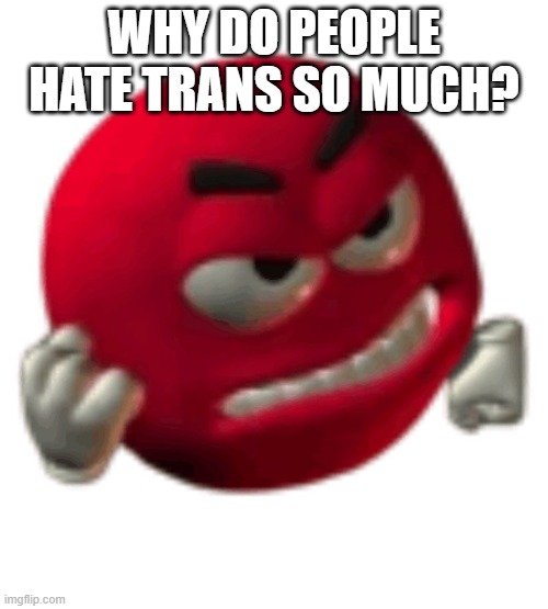 grrr | why do people hate trans so much? | image tagged in grrr | made w/ Imgflip meme maker