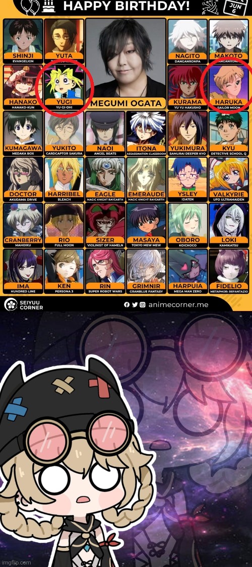 I didn't expect Yugi is not only the King of Games, but also Magical Boy (or Girl?)! | image tagged in yugioh,sailor moon,same voice actor | made w/ Imgflip meme maker