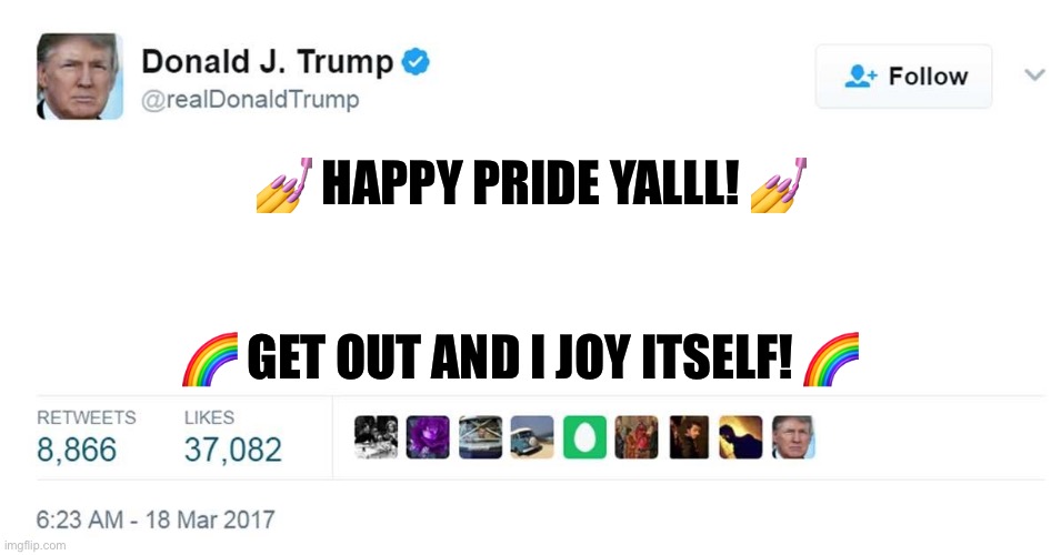 Happy pride :3 | 💅 Happy pride yalll! 💅; 🌈 Get out and I joy itself! 🌈 | image tagged in pridemonth,lgbtq | made w/ Imgflip meme maker