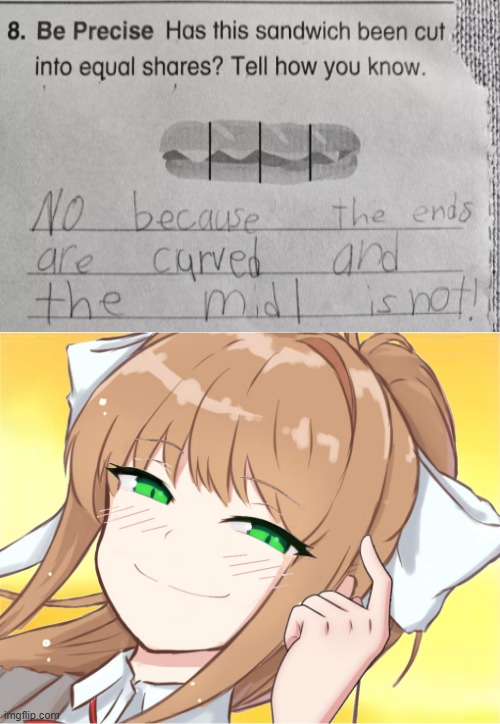 Monika Roll Safe | image tagged in monika roll safe | made w/ Imgflip meme maker