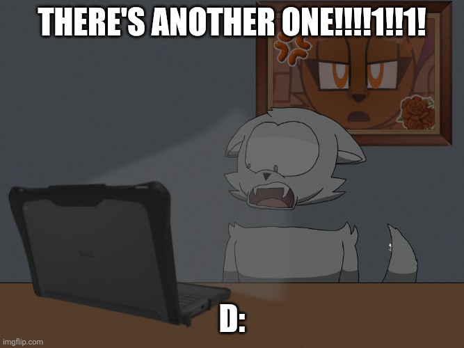 RED ALERT! RED ALERT! | There's another one!!!!1!!1! D: | image tagged in glacius looking at the computer,warning,oh hell no | made w/ Imgflip meme maker