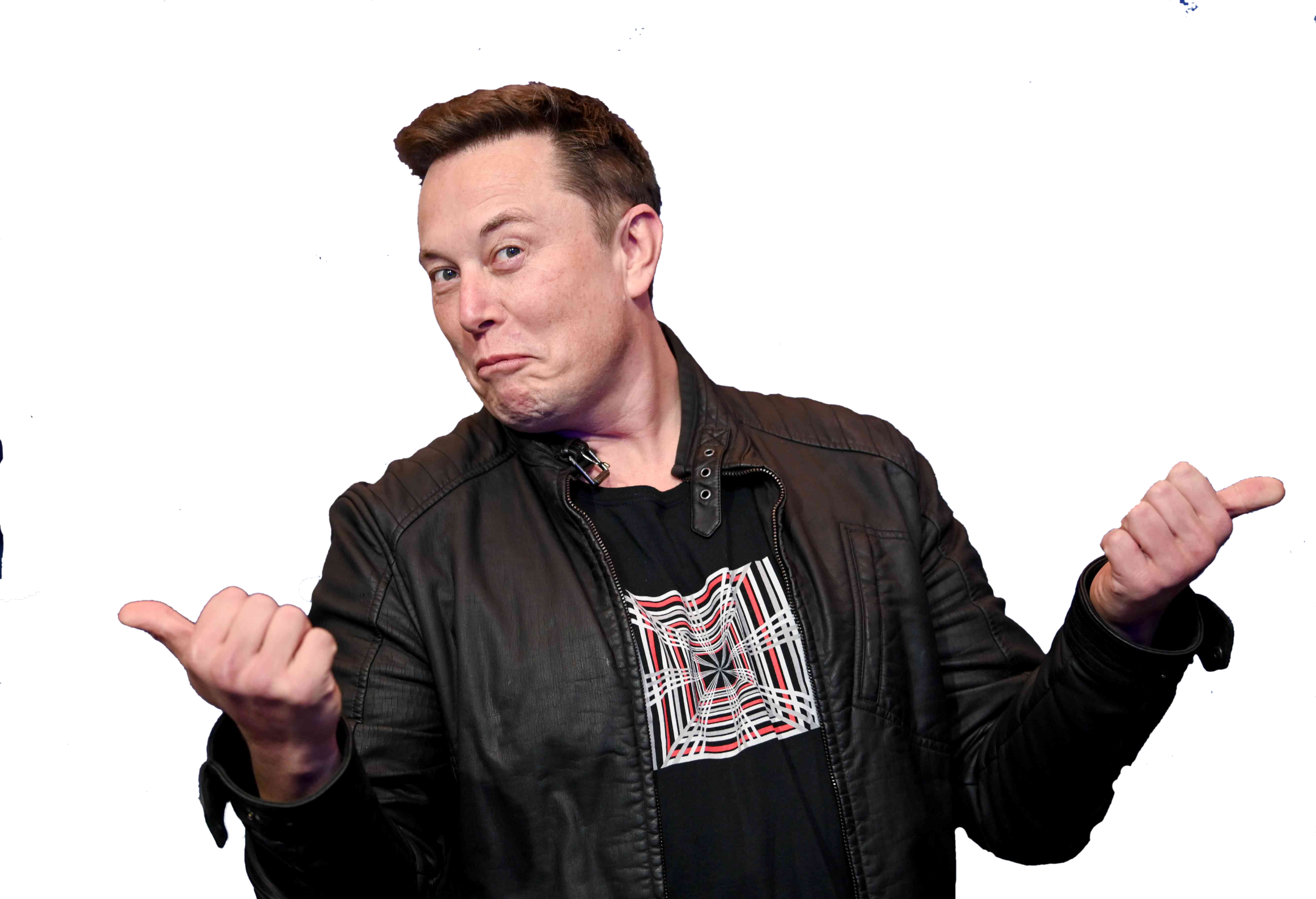 Elon Musk shrug Blank Meme Template