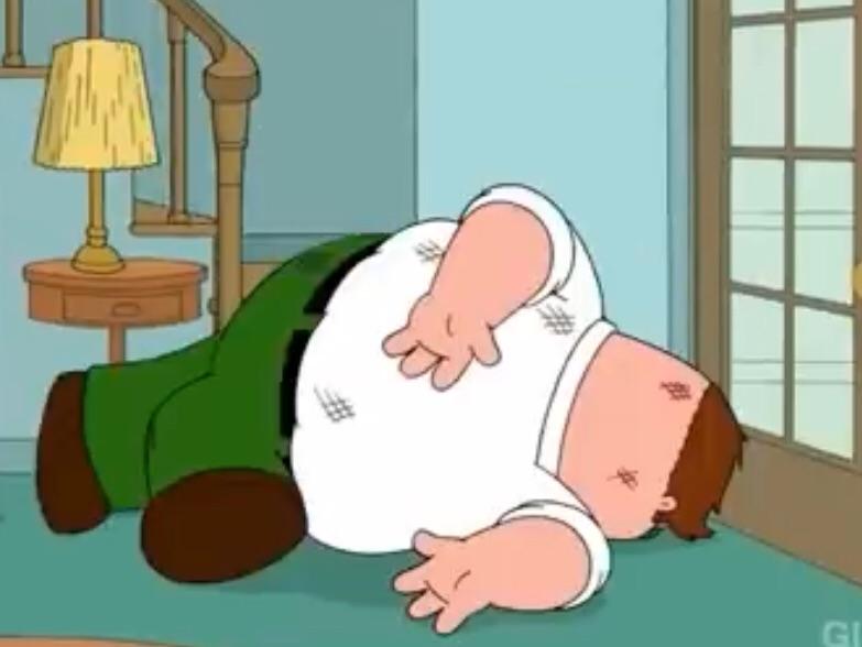 Peter Griffin Stair Fall Blank Meme Template