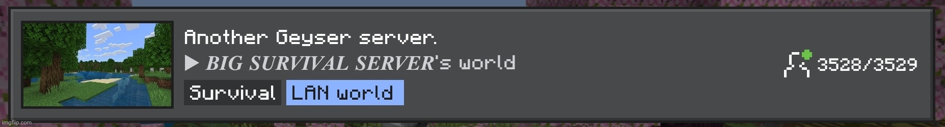 this showed up on my world list???? Wtf | image tagged in smartselect_20260607_145713_minecraft jpg | made w/ Imgflip meme maker