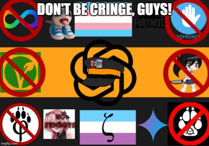 AICP | don't be cringe, guys! | image tagged in aicp | made w/ Imgflip meme maker