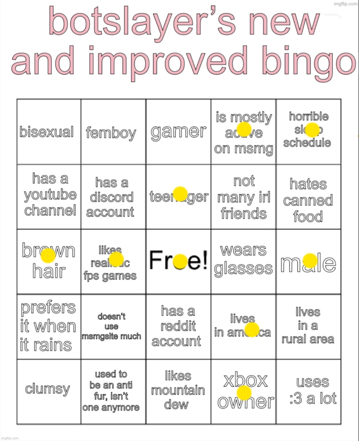 botslayer bingo v2 | image tagged in botslayer bingo v2,msmg | made w/ Imgflip meme maker