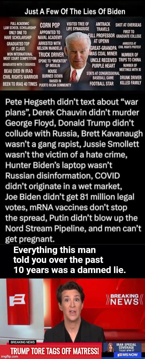 image tagged in geritol joe liar,madcow damned liar | made w/ Imgflip meme maker