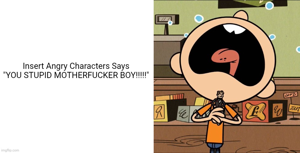 Lincoln Loud Crying Blank Meme Template