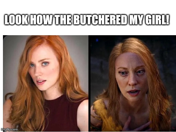 Look How The Butchered My Girl! | image tagged in god of war | made w/ Imgflip meme maker