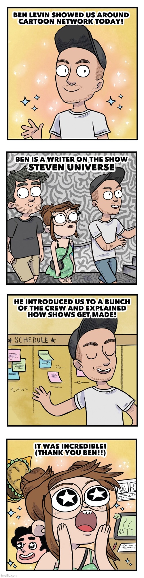 image tagged in ben levin,cartoon network,tour,steven universe,incredible,wow | made w/ Imgflip meme maker