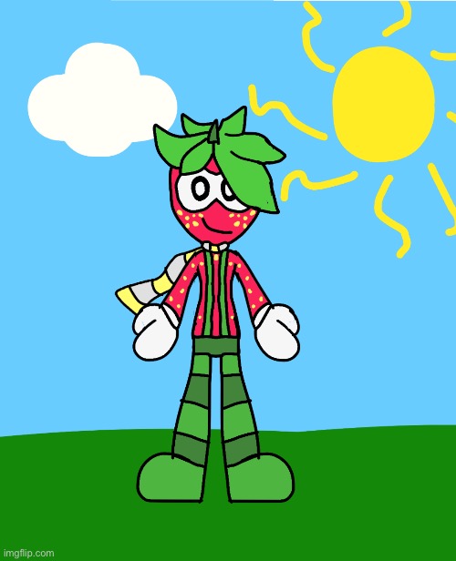 Here’s Arbor Redesign DO NOT R34 THIS | image tagged in arbor the strawberry folk,do not r34,oc,drawing,funny | made w/ Imgflip meme maker
